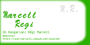marcell regi business card